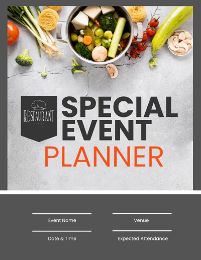 Free Restaurant Special Event Planner Template to Edit Online