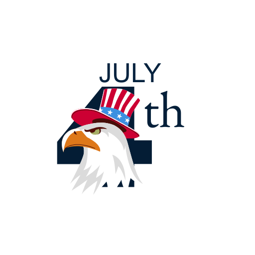 4th of July Eagle Clipart