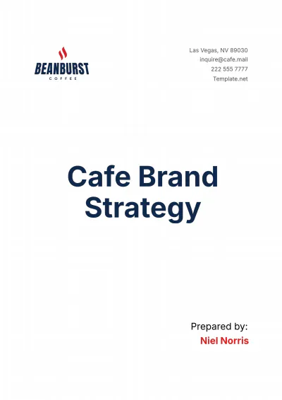 Free Cafe Brand Strategy Template to Edit Online