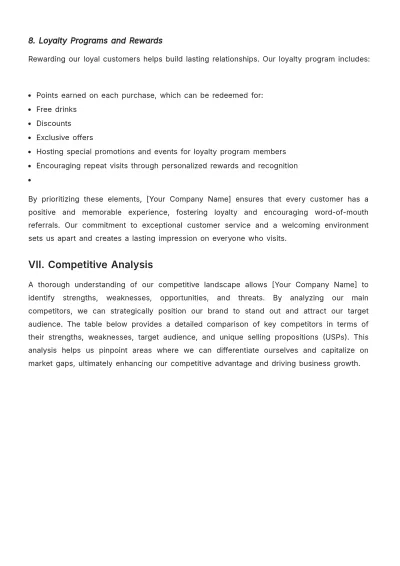Free Cafe Brand Strategy Template to Edit Online