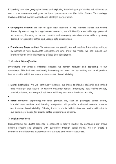 Free Cafe Brand Strategy Template to Edit Online