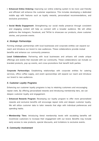 Free Cafe Brand Strategy Template to Edit Online