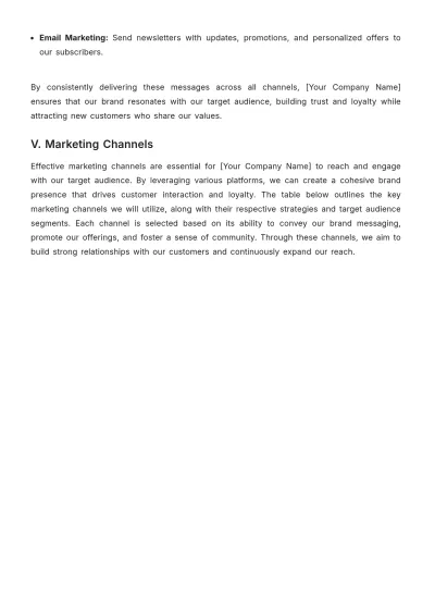 Free Cafe Brand Strategy Template to Edit Online