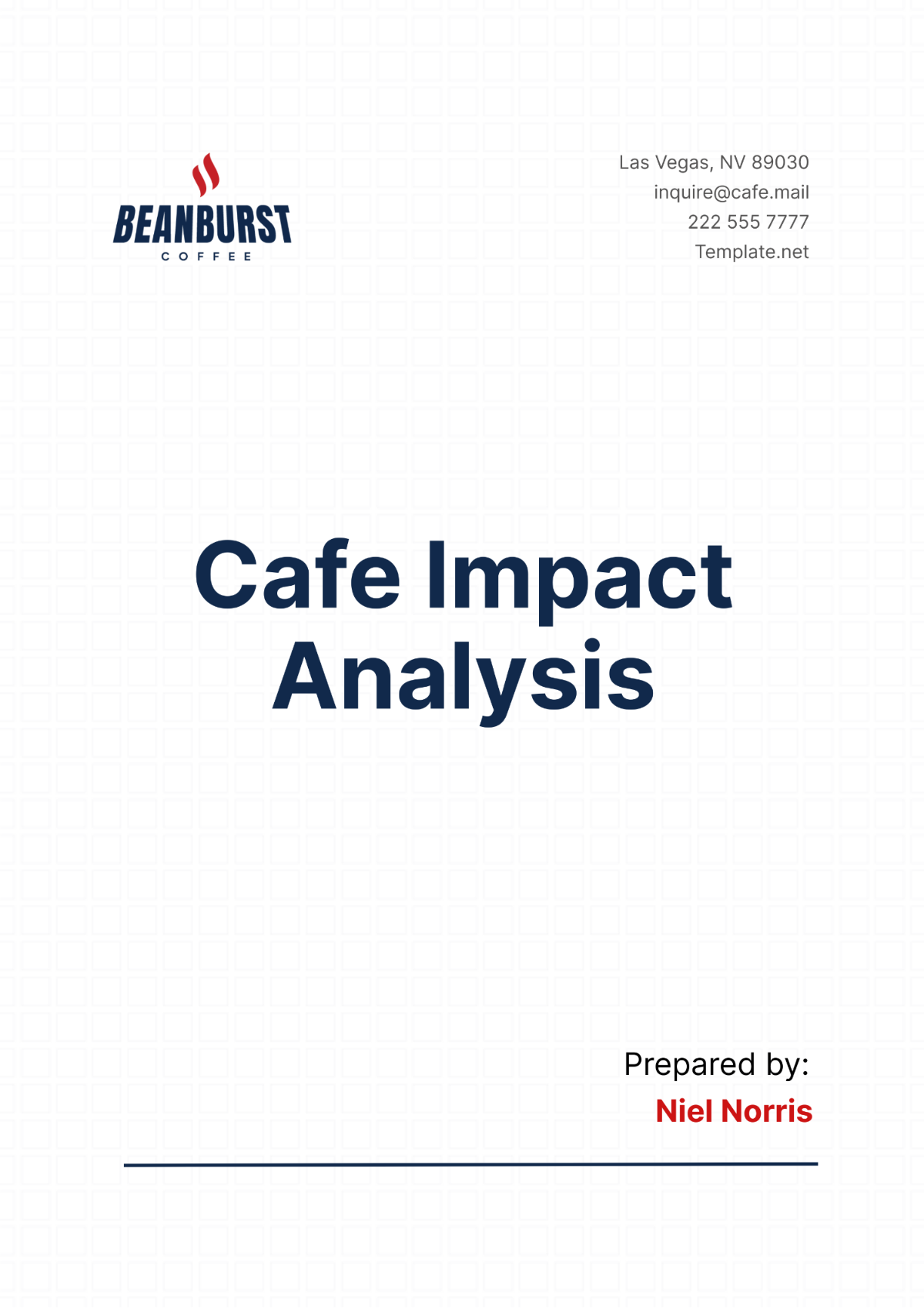 Cafe Impact Analysis Template - Edit Online & Download