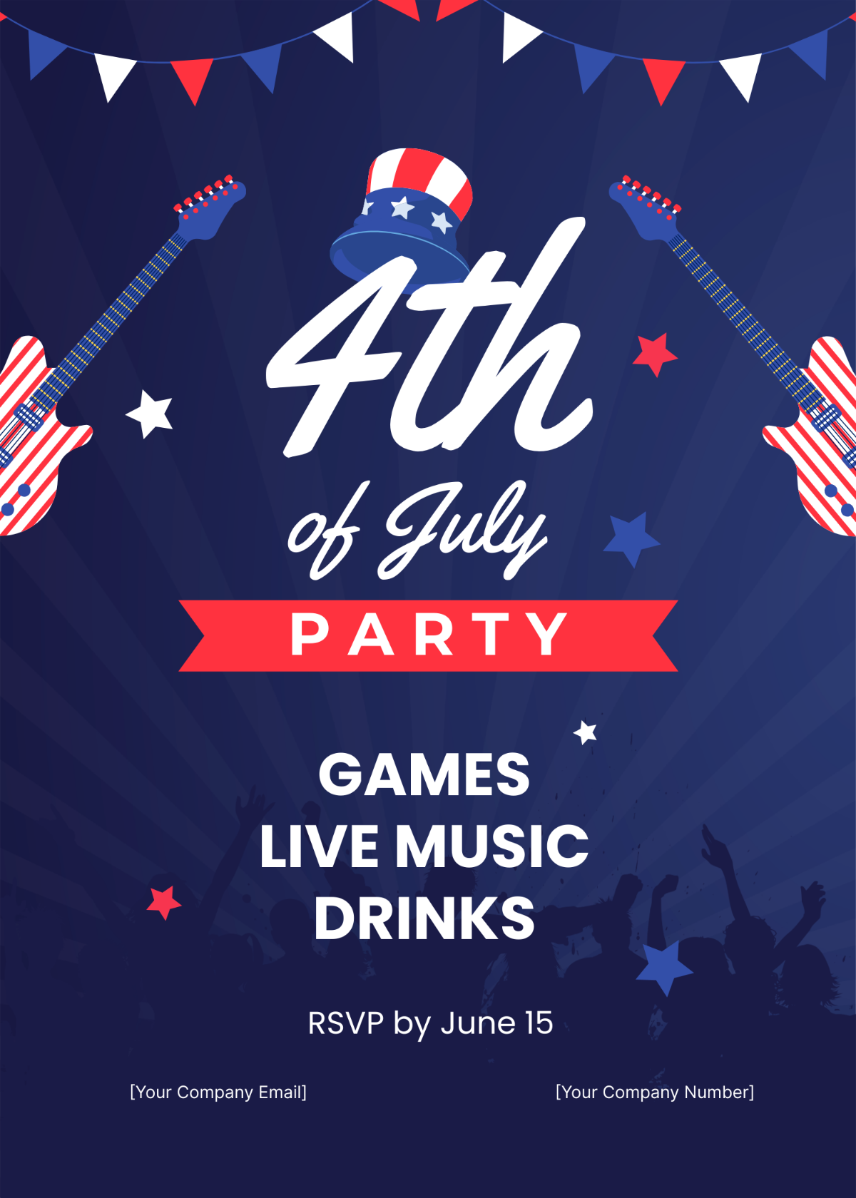 4th of July Party Invitation