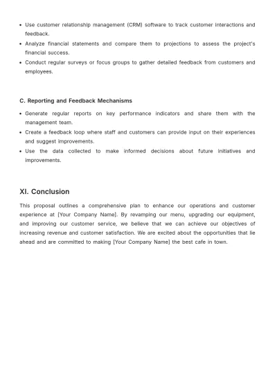 Free Cafe Work Proposal Template to Edit Online
