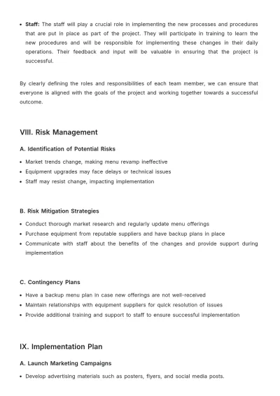Free Cafe Work Proposal Template to Edit Online
