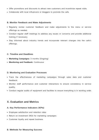 Free Cafe Work Proposal Template to Edit Online