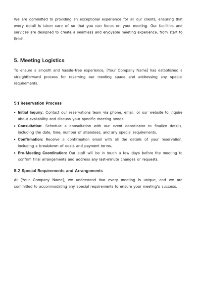 Free Cafe Meeting Proposal Template to Edit Online