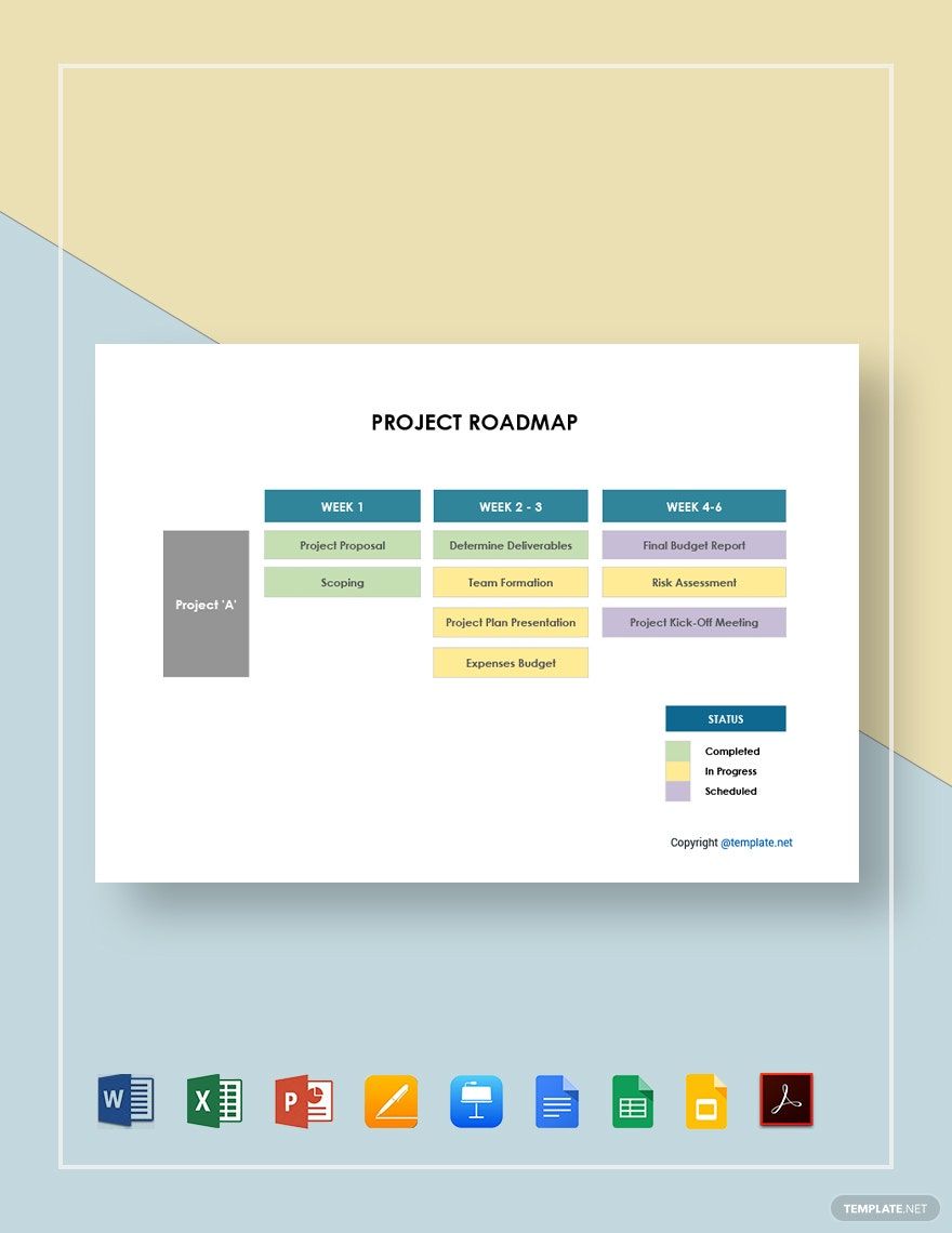 Free Sample Project Roadmap Template