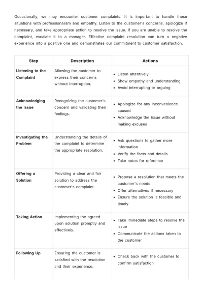 Free Cafe Training Handbook Template to Edit Online