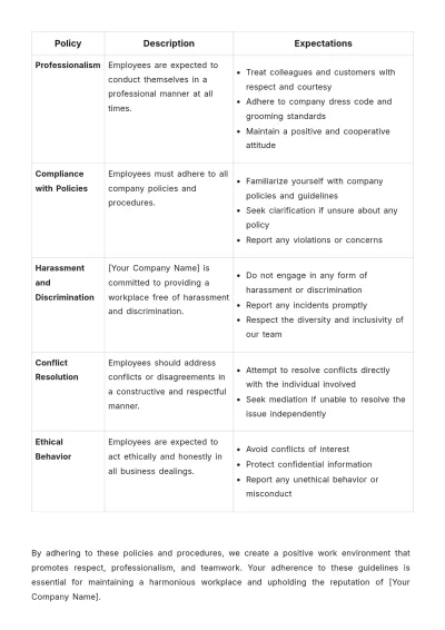 Free Cafe Training Handbook Template to Edit Online