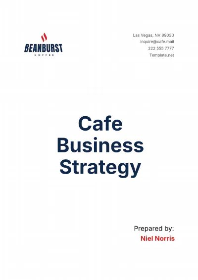 Free Cafe Business Strategy Template to Edit Online