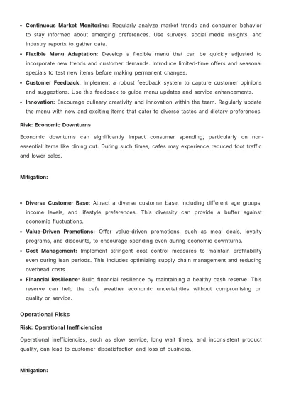 Free Cafe Development Proposal Template to Edit Online