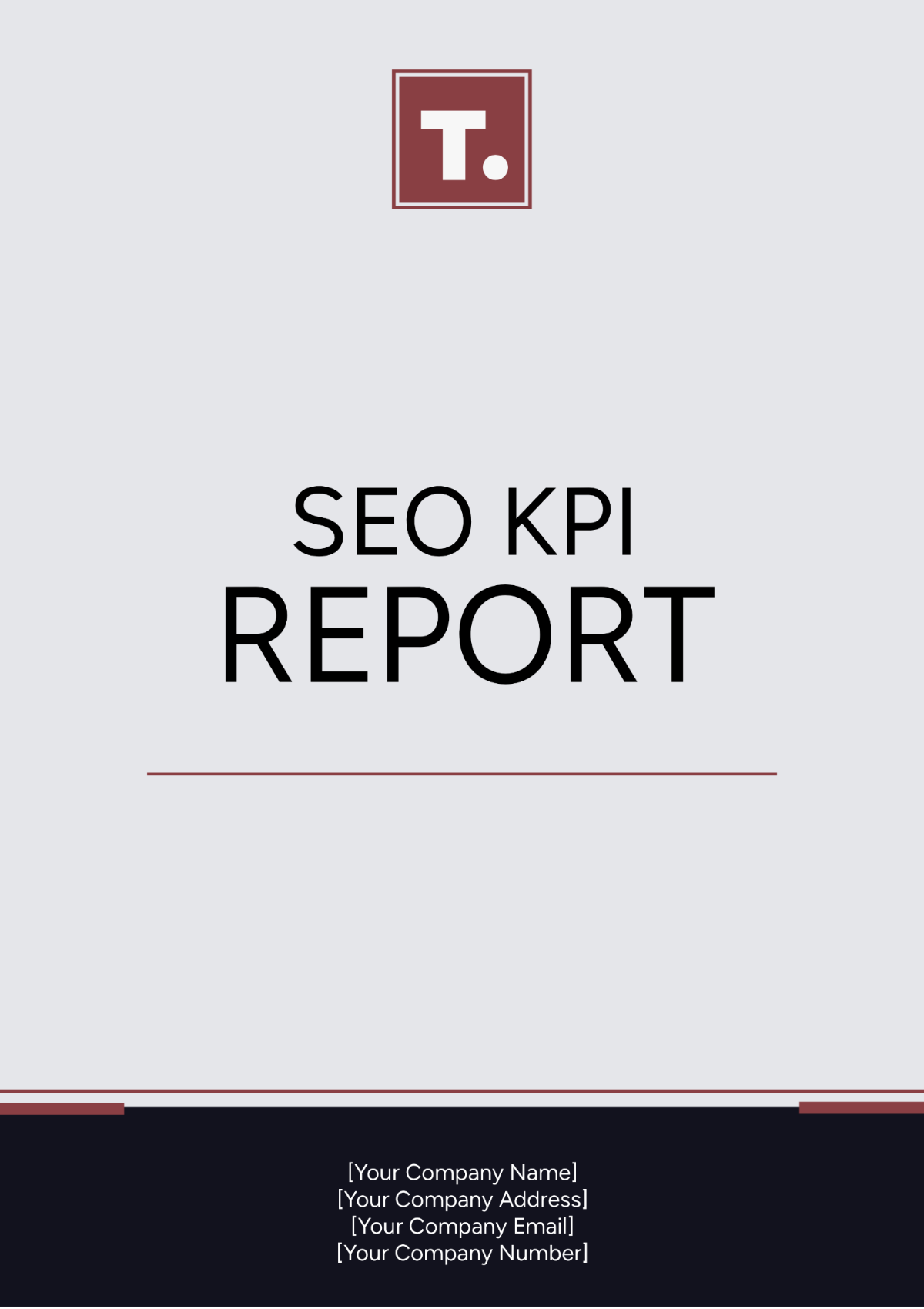 SEO KPI Report Template - Edit Online & Download