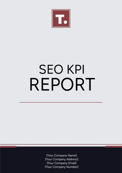 Free SEO KPI Report Template to Edit Online