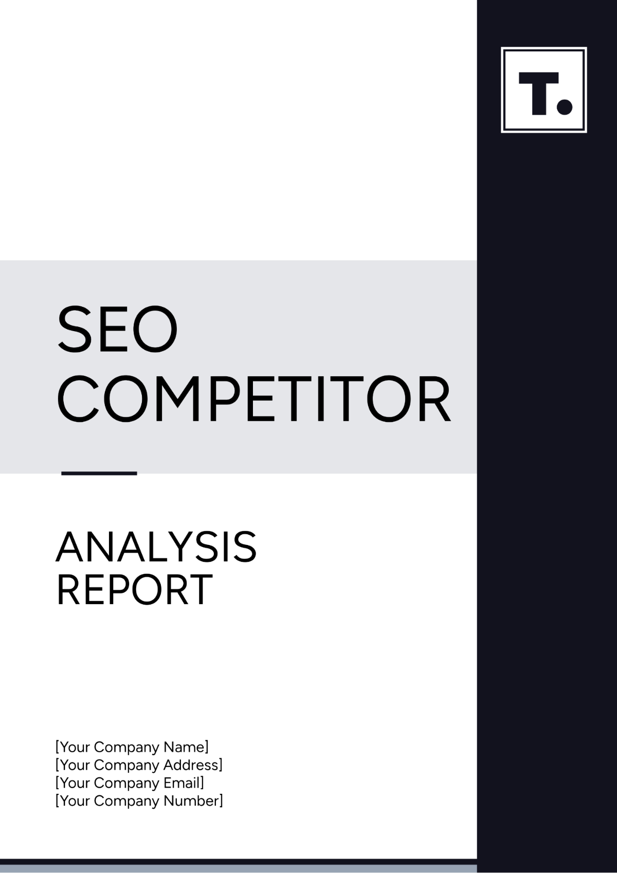 SEO Competitor Analysis Report Template - Edit Online & Download