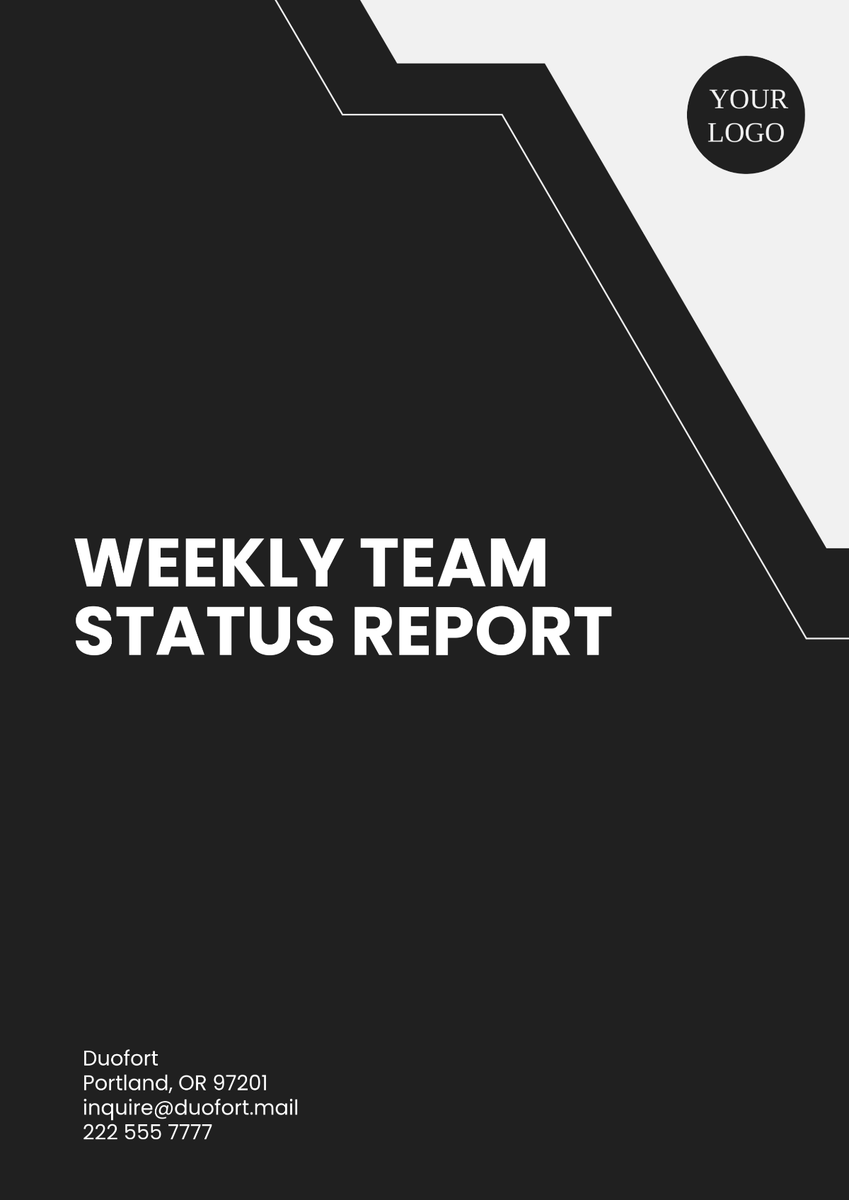 Free Weekly Team Status Report Template