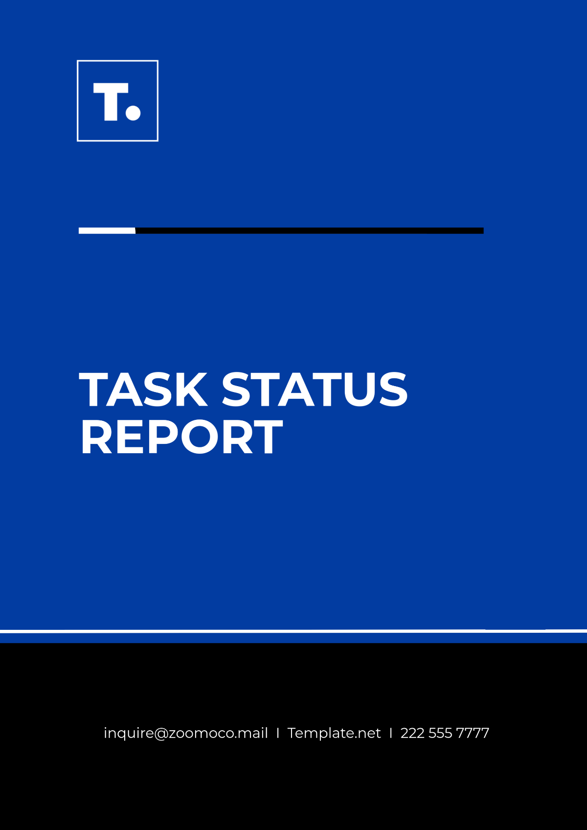 Free Task Status Report Template