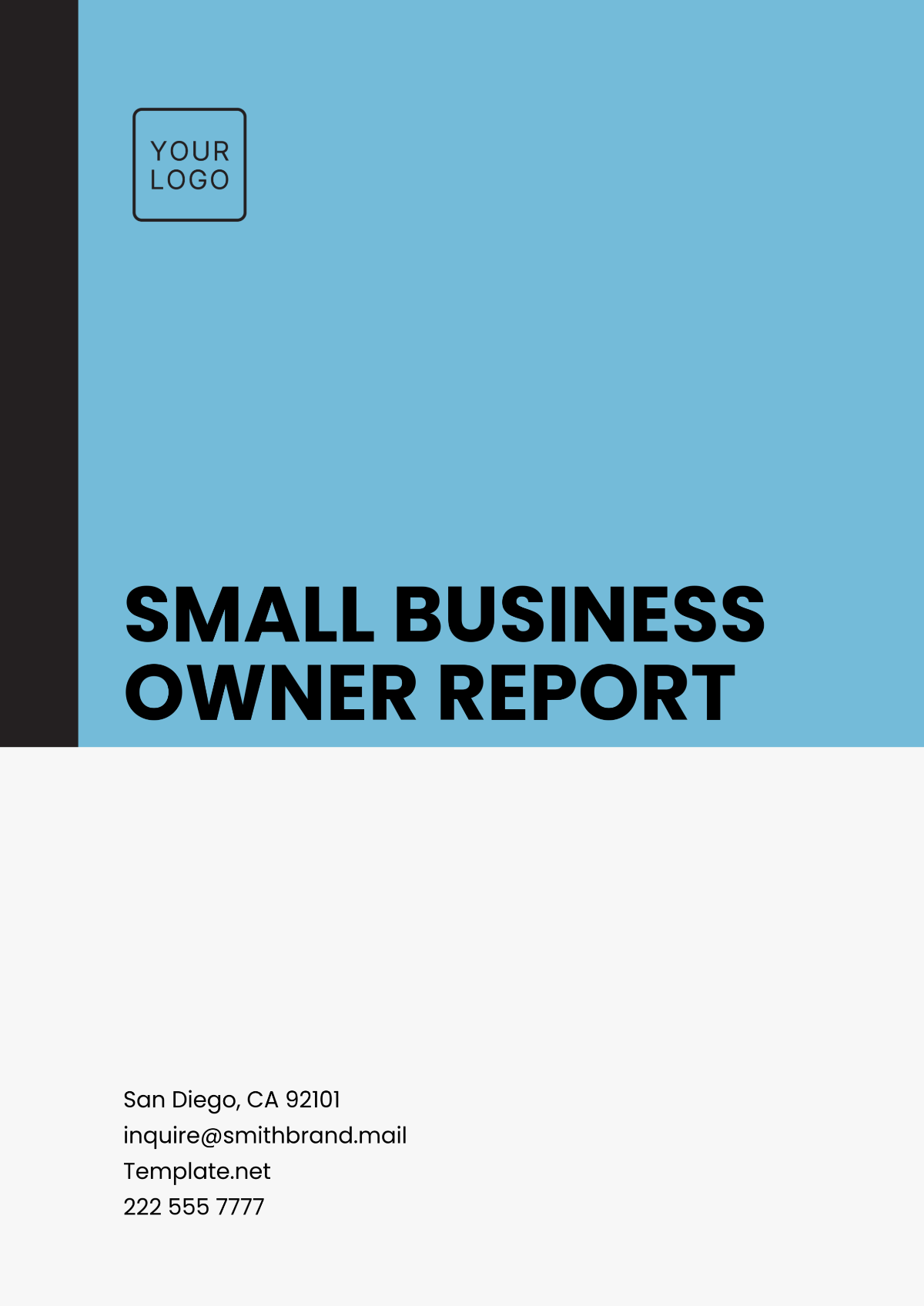 Small Business Owner Report Template - Edit Online & Download