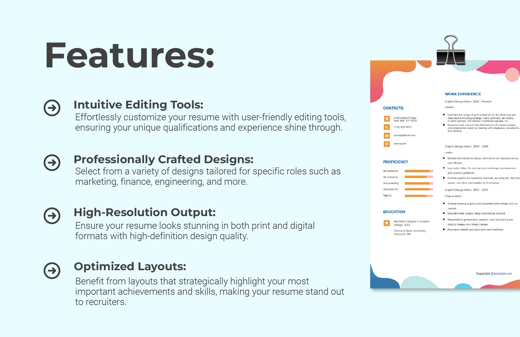 Graphic Design Intern Resume