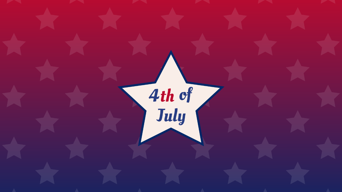 4th of July Star Background