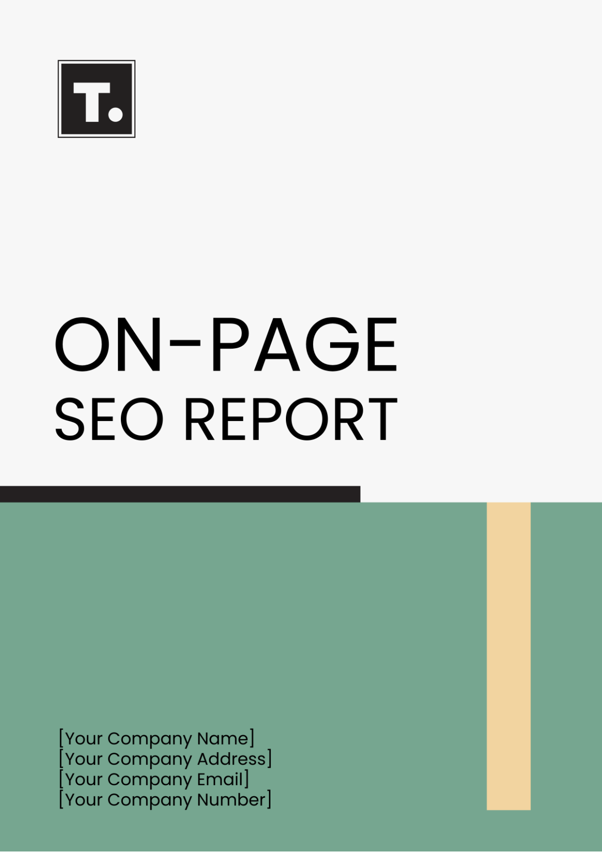 On-Page SEO Report Template - Edit Online & Download