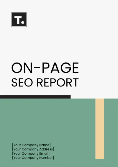 Free On-Page SEO Report Template to Edit Online