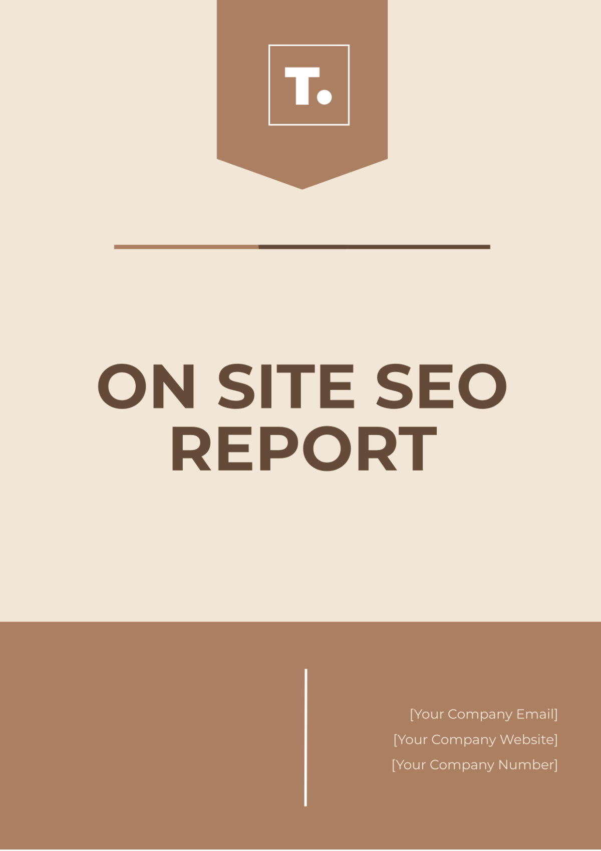 On Site SEO Report Template - Edit Online & Download