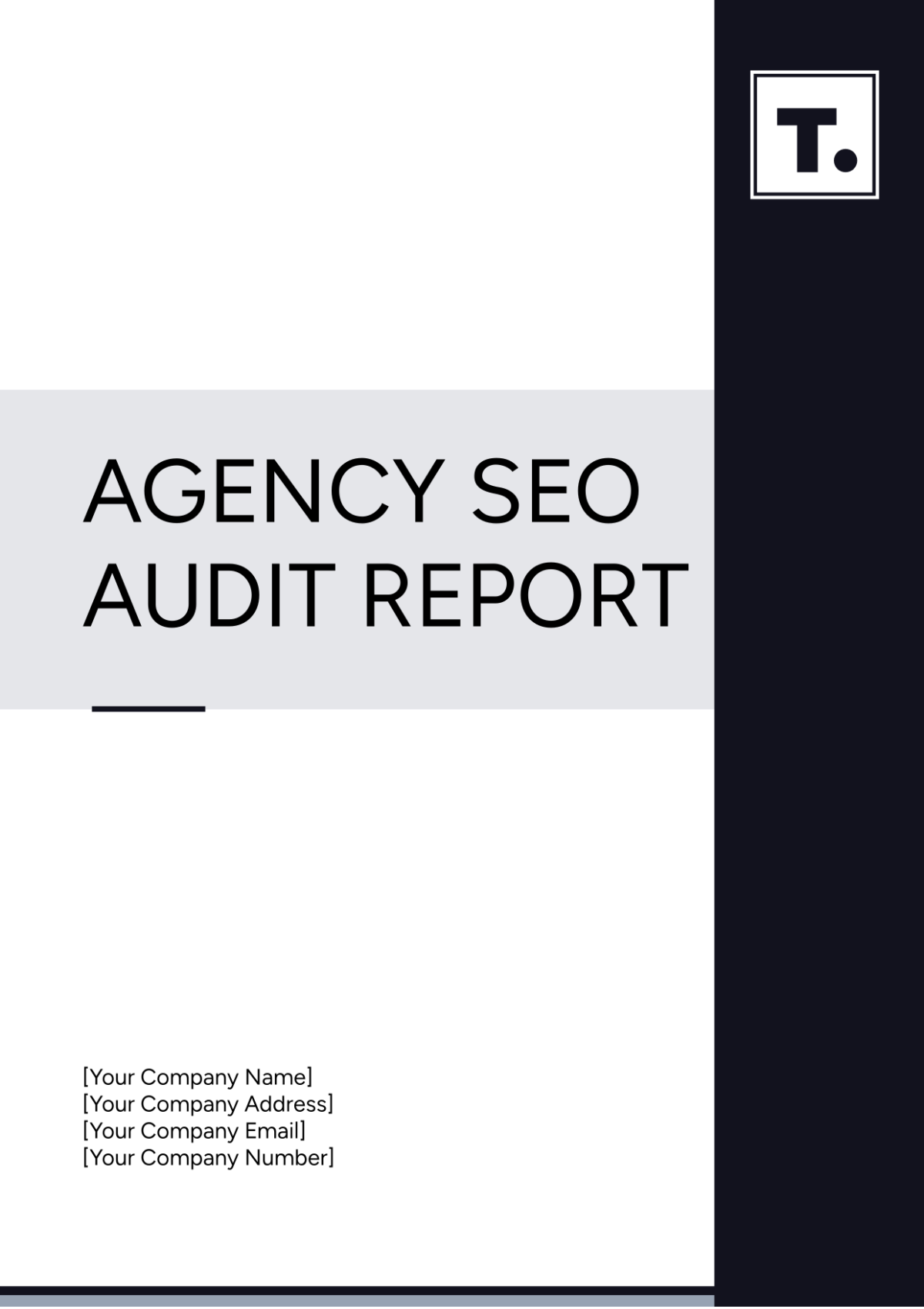 Agency SEO Audit Report Template - Edit Online & Download