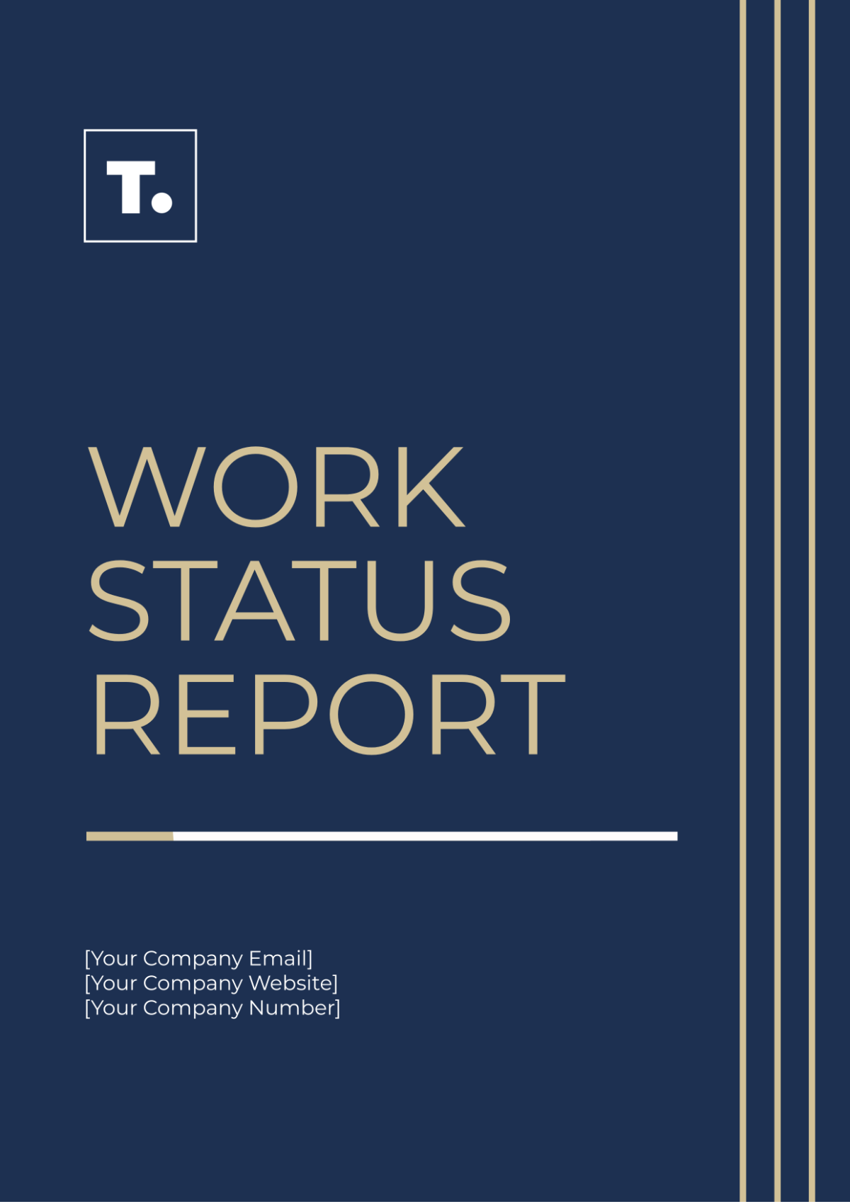 Work Status Report Template - Edit Online & Download