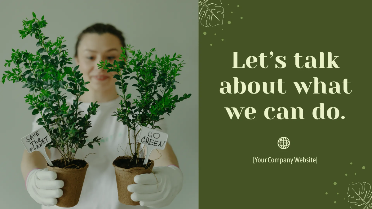 Free Save Environment PPT Template to Edit Online