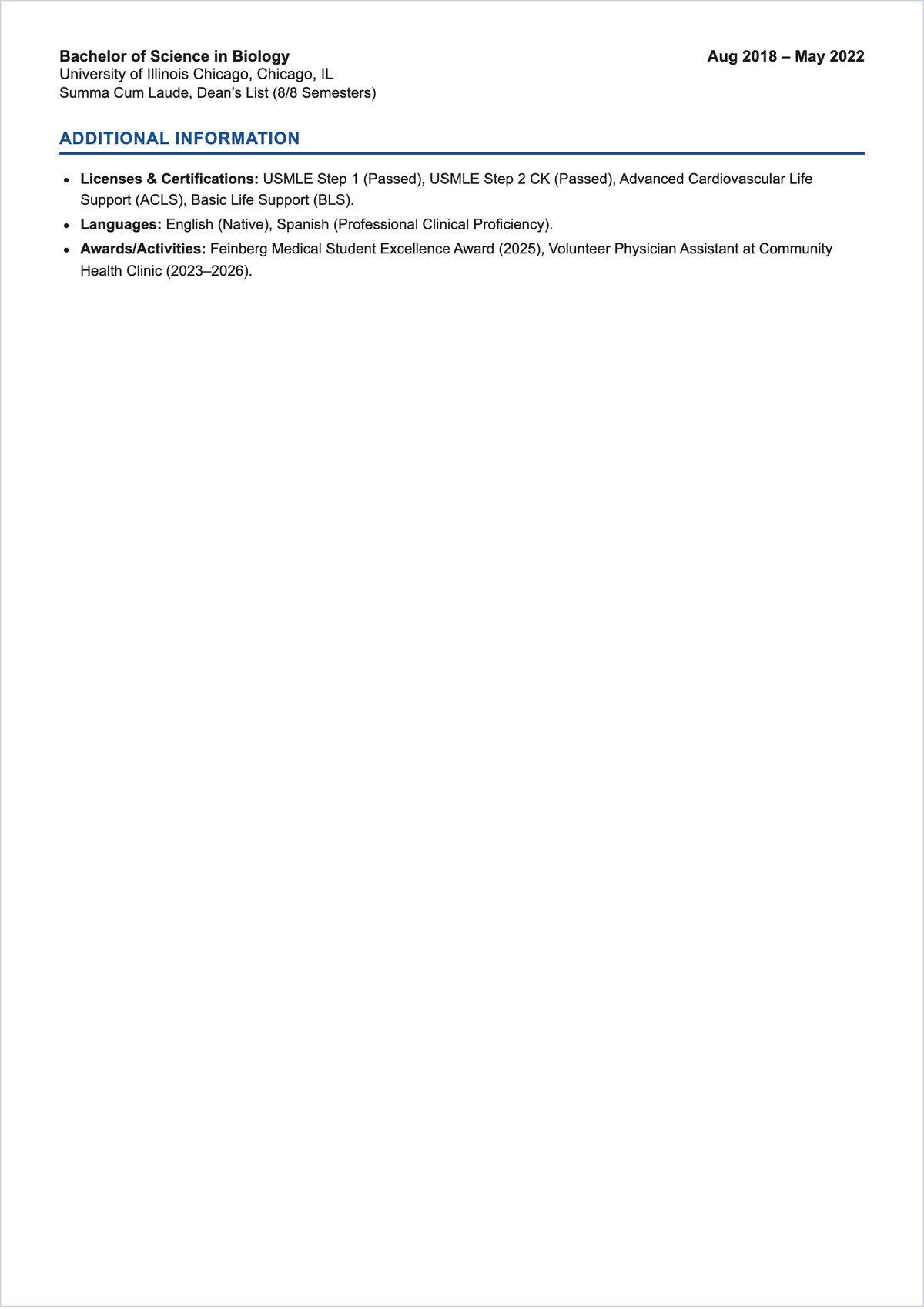 Free Entry-Level Doctor ATS Resume Template, AI Resume Builder
