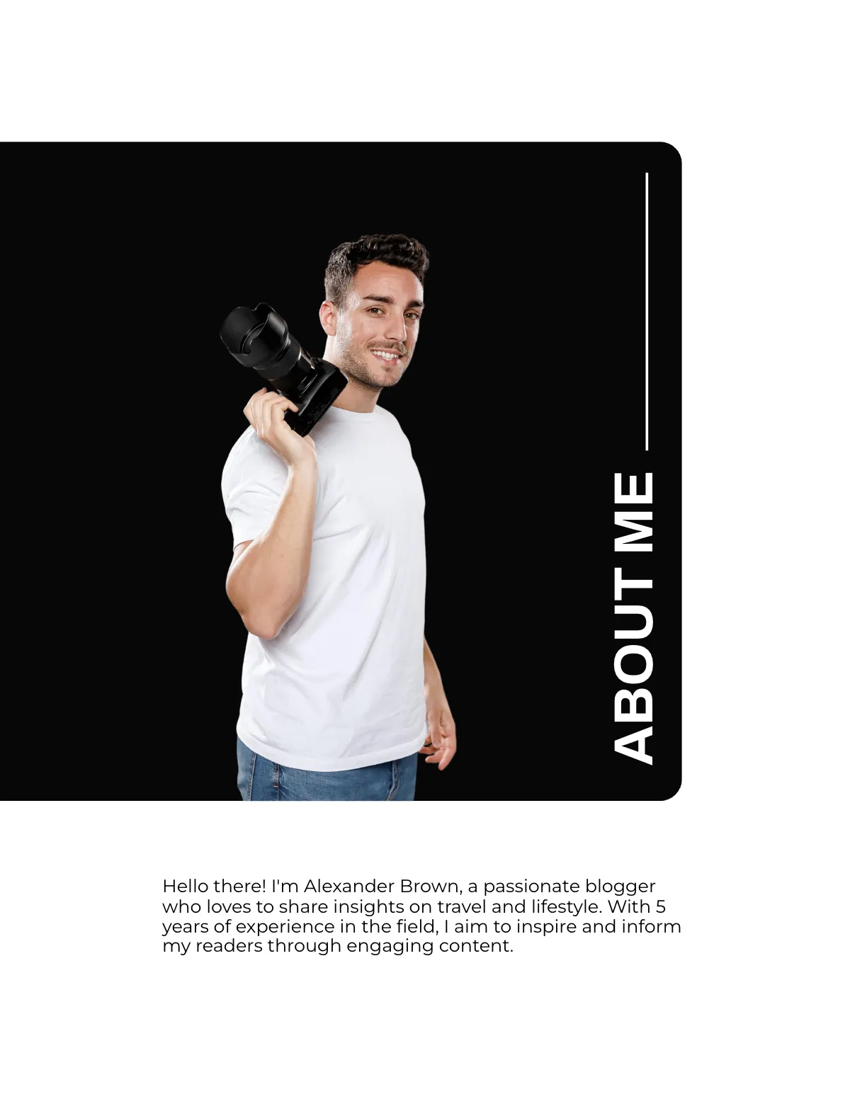 Free Blogger Portfolio Template to Edit Online