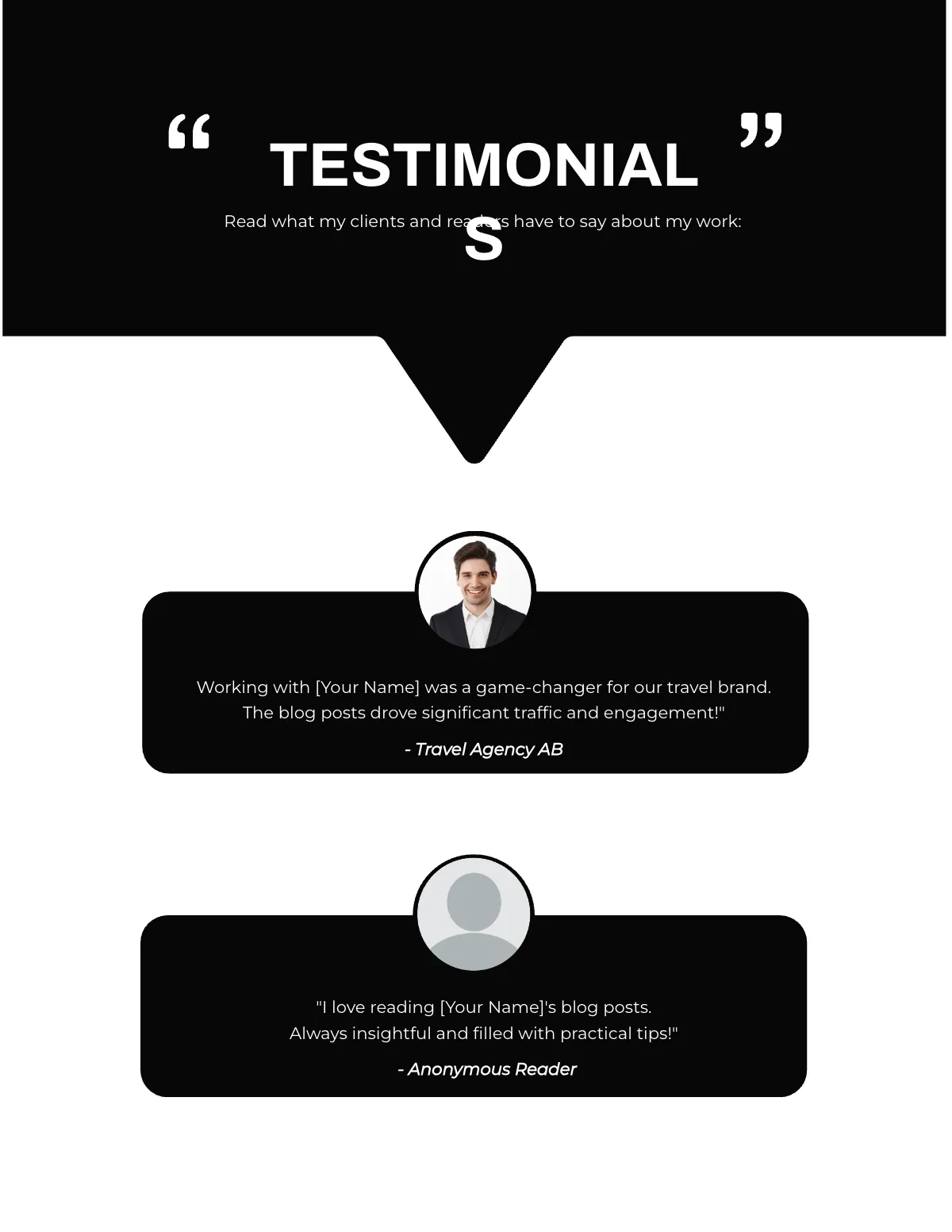 Free Blogger Portfolio Template to Edit Online