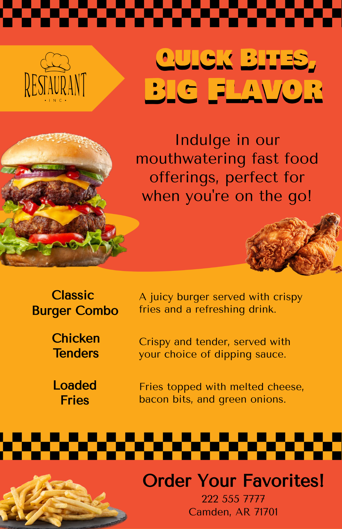 Restaurant Fast Food Poster