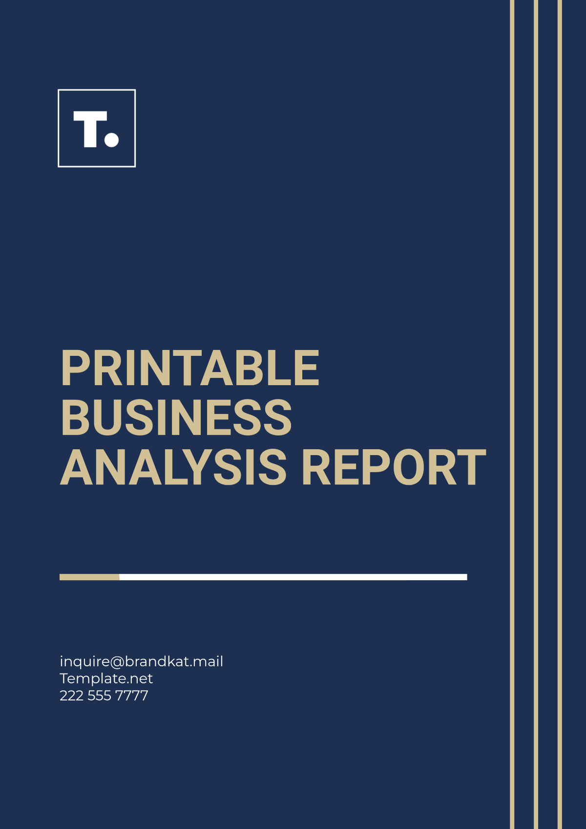 Printable Business Analysis Report Template - Edit Online & Download