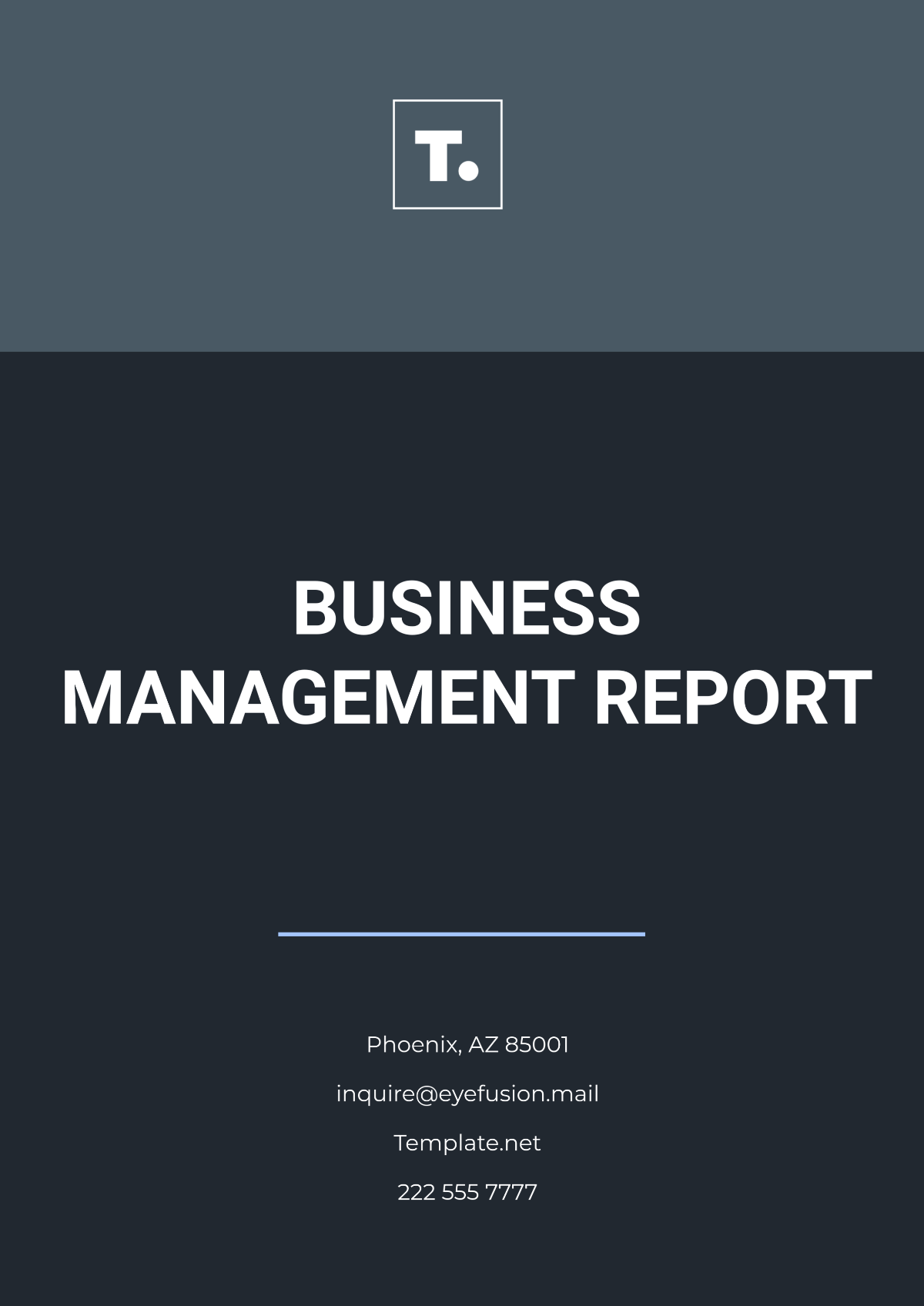 Business Management Report Template - Edit Online & Download