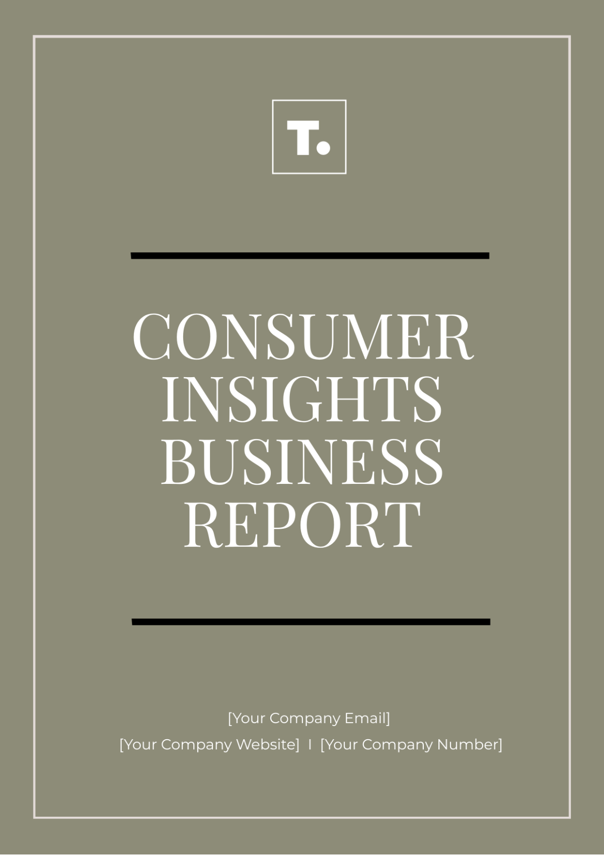 Consumer Insights Business Report Template - Edit Online & Download