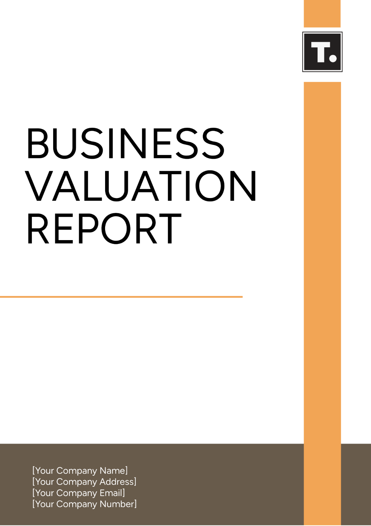 Business Valuation Report Template - Edit Online & Download