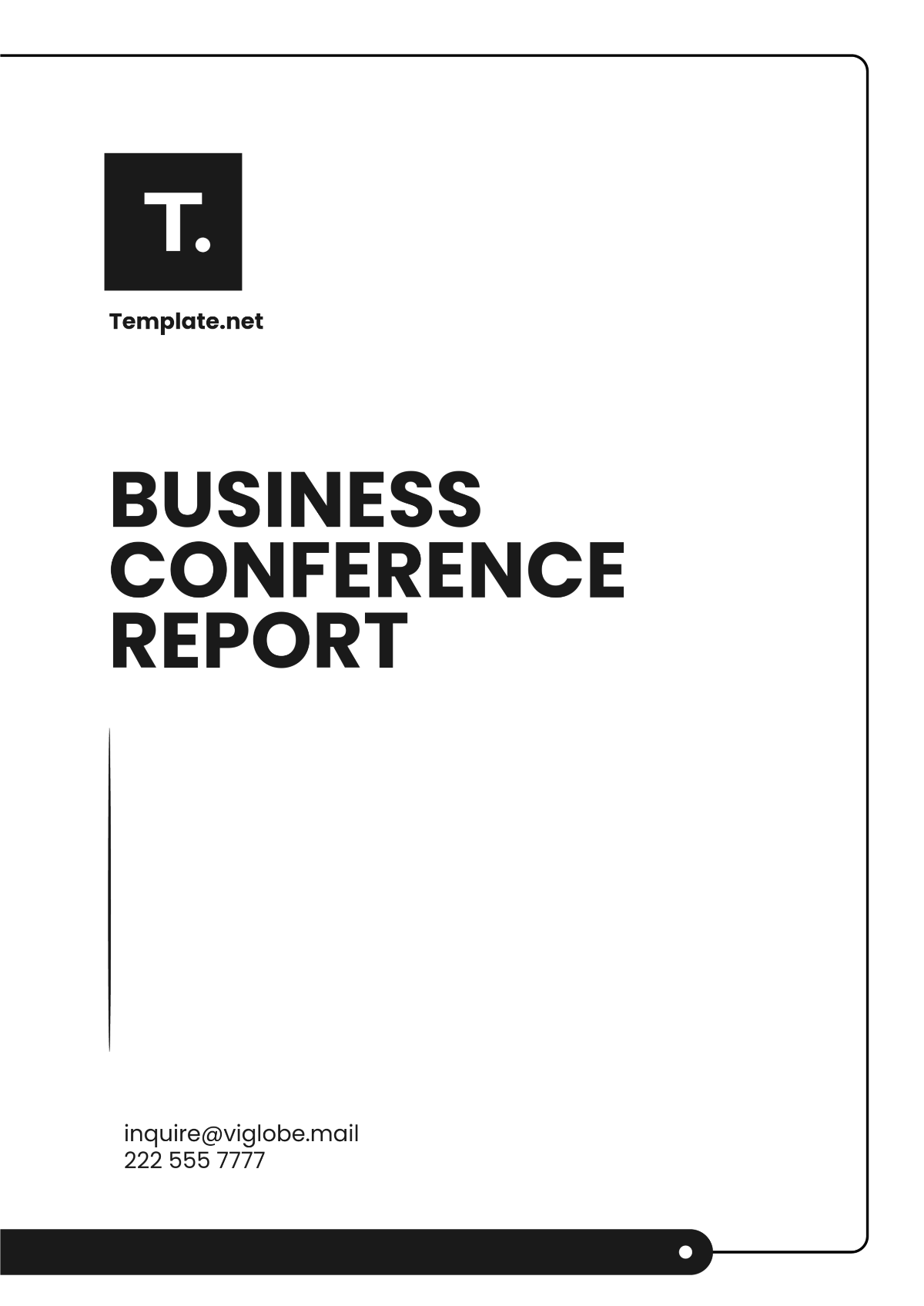 Business Conference Report Template - Edit Online & Download