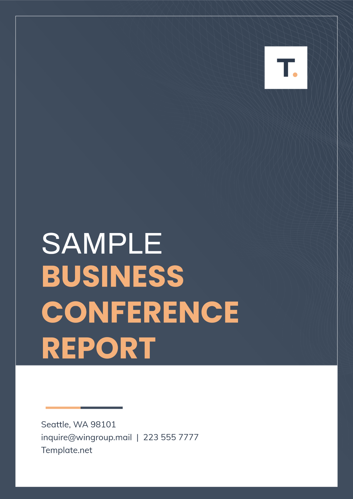 Sample Business Conference Report Template - Edit Online & Download