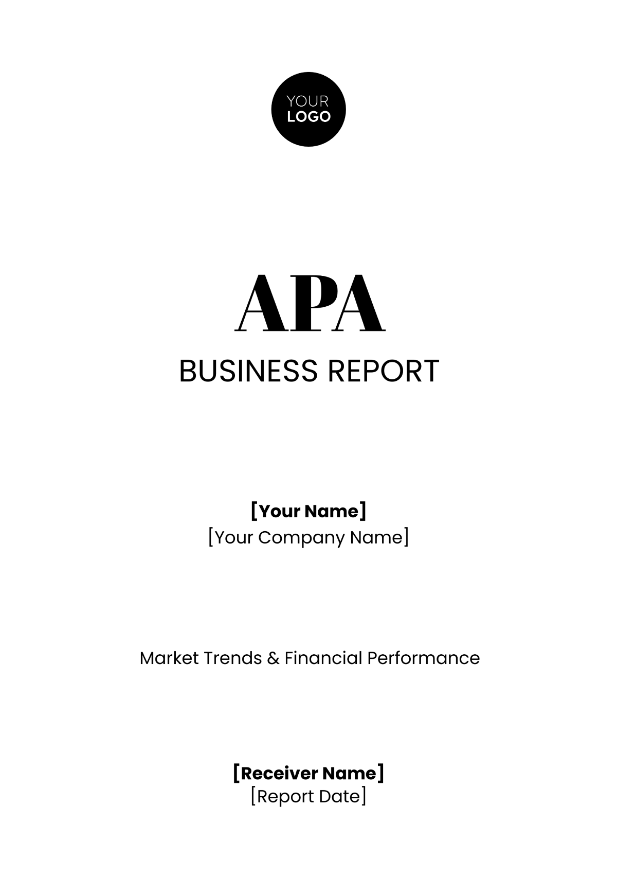 APA Business Report Template - Edit Online & Download