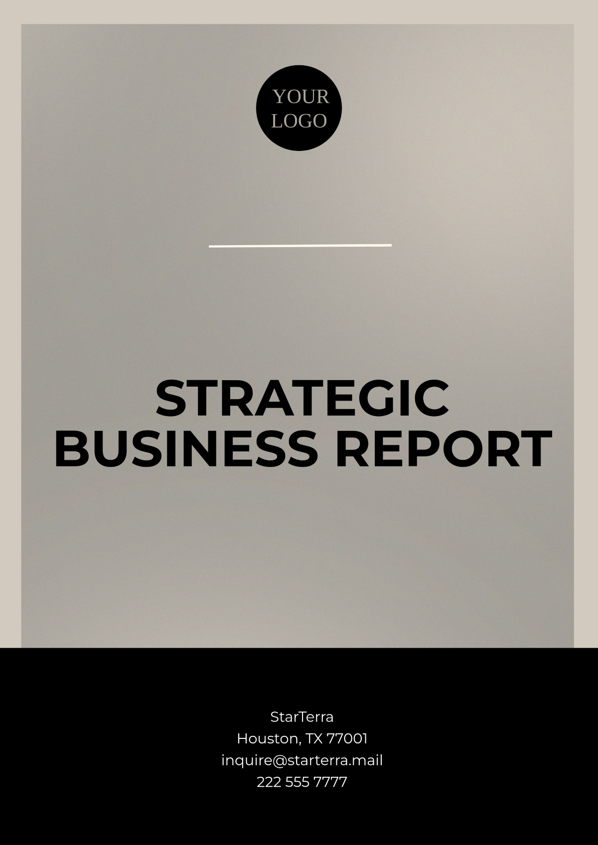 Strategic Business Report Template - Edit Online & Download