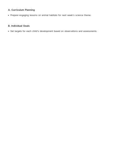 Free Preschool Daily Report Template to Edit Online