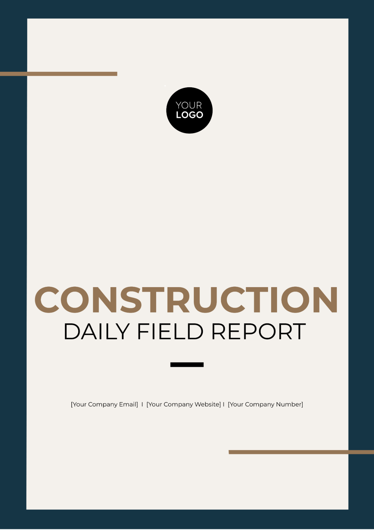 Construction Daily Field Report Template - Edit Online & Download