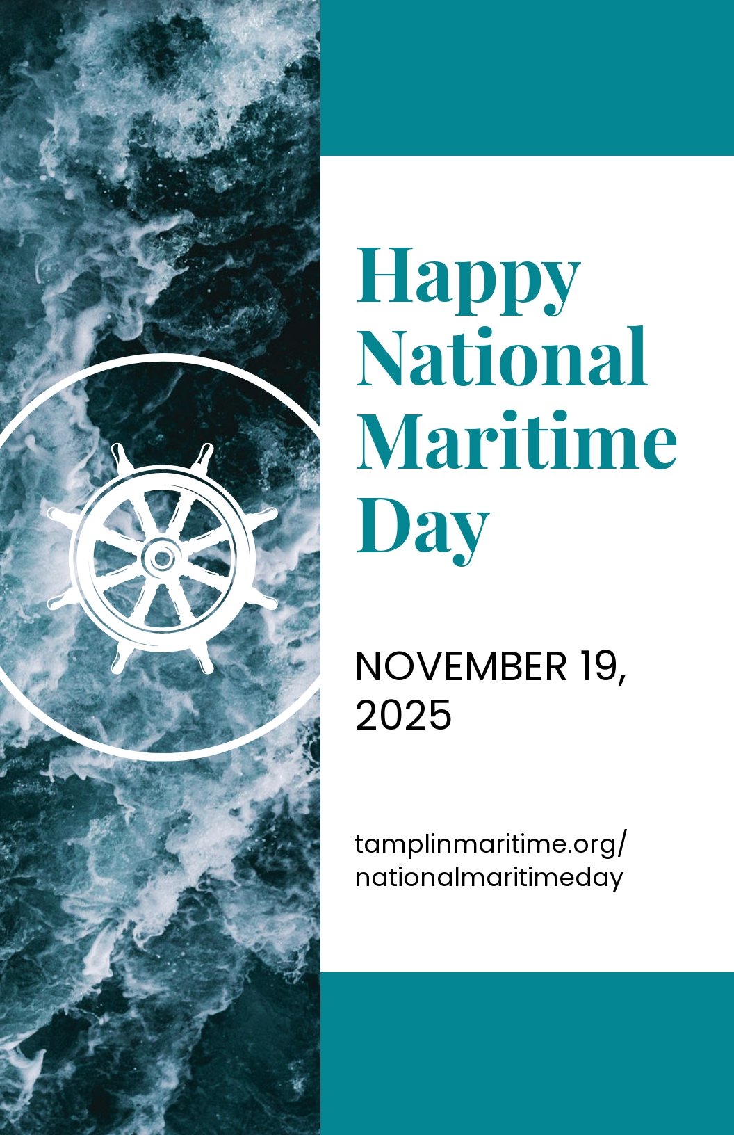 National Maritime Day Poster Template PSD