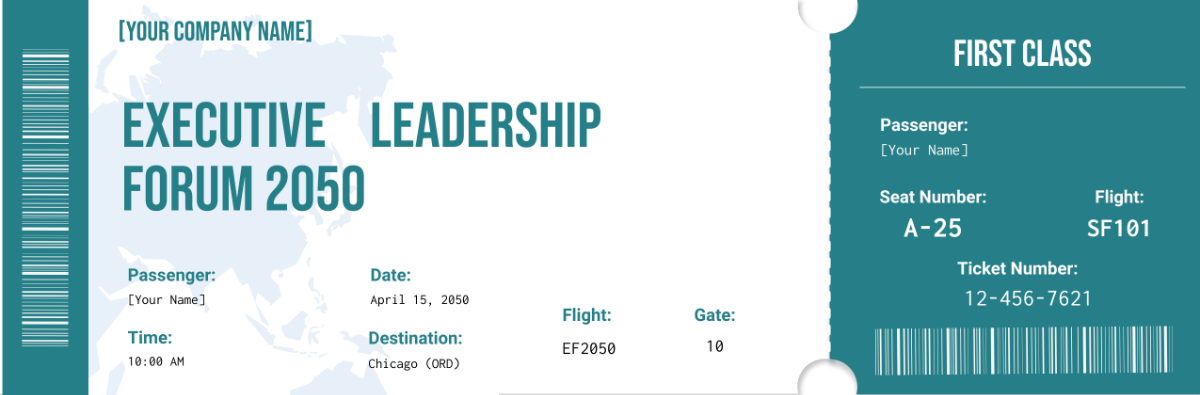 Corporate Executives Airline Ticket