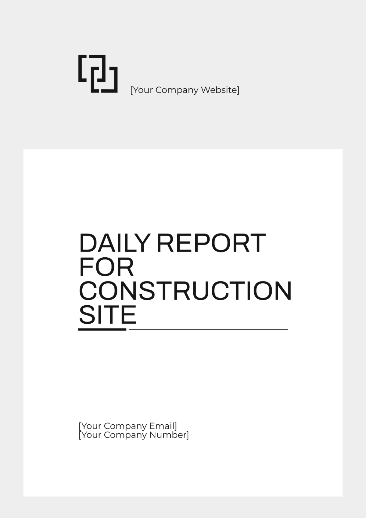 Daily Report for Construction Site Template - Edit Online & Download