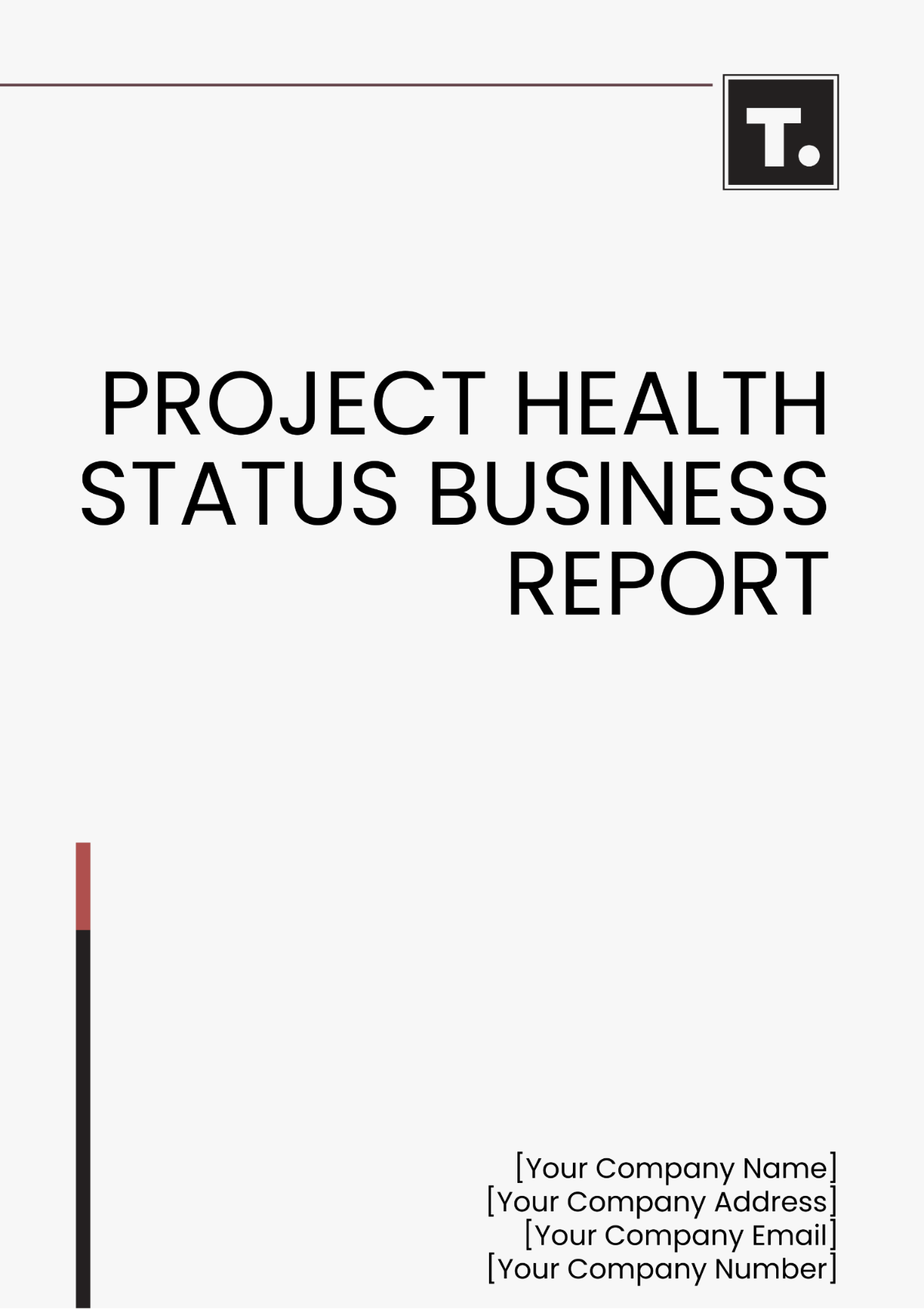 Project Health Status Business Report Template - Edit Online & Download